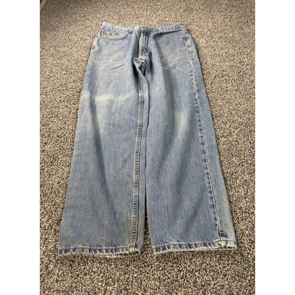 Vintage 90s Levis 550 Relaxed Fit Straight Jeans Men's Size 34x30 Blue